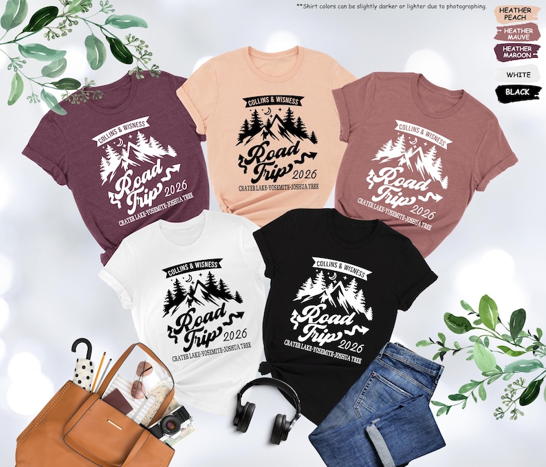 Custom Road Trip Shirt, Road Trip 2026,Family Road Trip Shirt,Girls Road Trip,Travel Shirt,Adventure Shirt,Family Vacation Tee,Traveler Gift image 4