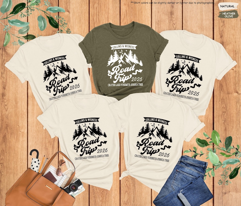 Custom Road Trip Shirt, Road Trip 2026,Family Road Trip Shirt,Girls Road Trip,Travel Shirt,Adventure Shirt,Family Vacation Tee,Traveler Gift image 3