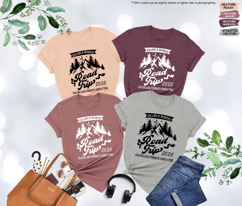 Custom Road Trip Shirt, Road Trip 2026,Family Road Trip Shirt,Girls Road Trip,Travel Shirt,Adventure Shirt,Family Vacation Tee,Traveler Gift image 8