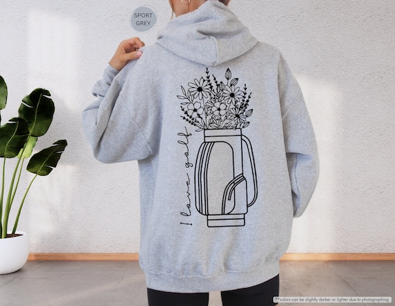 I Love Golf Hoodie, Cute Golf Sweatshirt, Golfing Hoodie, Golf Sweatshirt For Women, Golfing Sweatshirt, Floral Golf Sweatshirt, Golf Gifts