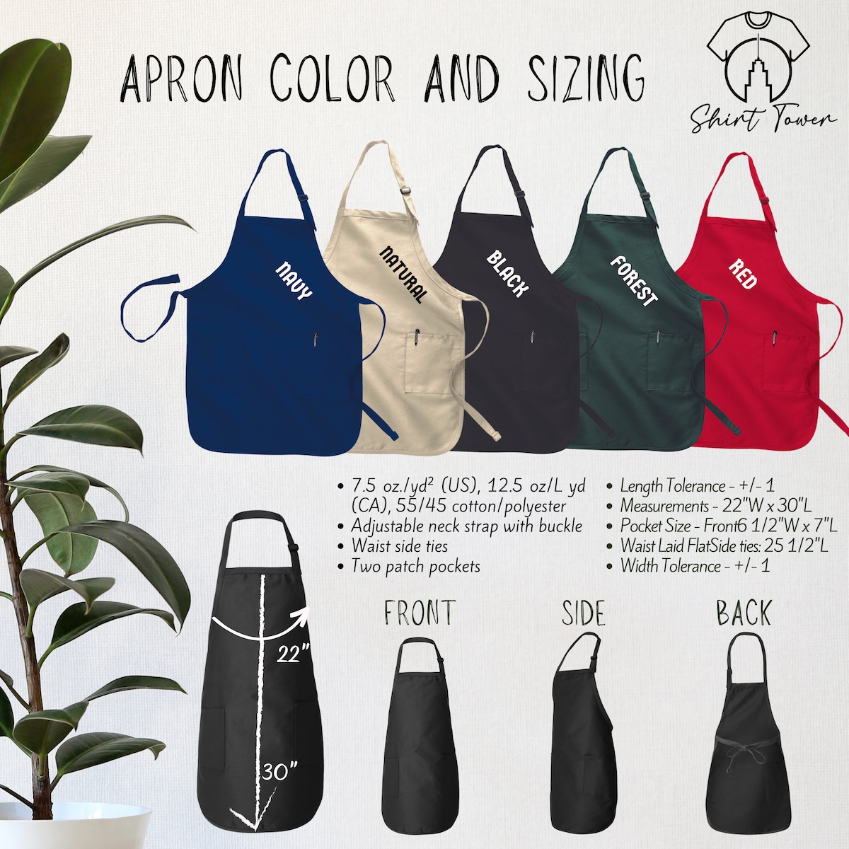 Forest Green LOTR Apron