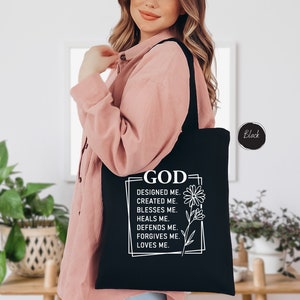 God Tote Bag, Christian Tote Bag, Women Shoulder Bag, God Is Good, Church Tote Bag, Cute Bag, God Loves You, Bible Tote, Christian Mom Gift