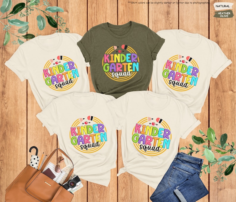 a group of t - shirts that say kind of garden