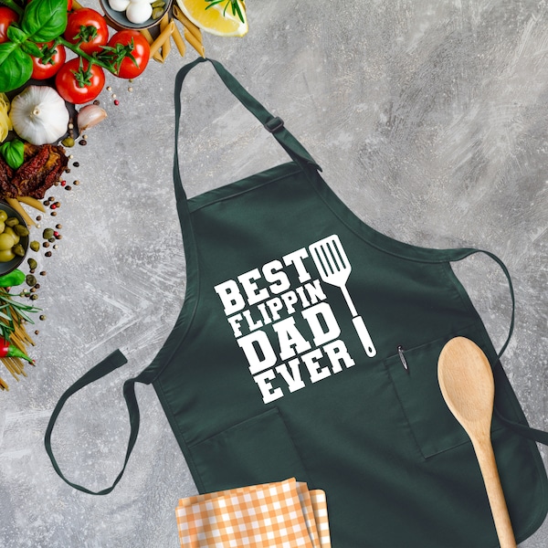 Best Flippin Dad Ever Apron, Dad Apron, Best Dad Ever, Funny Dad Apron, Fathers Day Apron, Apron For Dad, Dad Birthday Gift,Fathers Day Gift