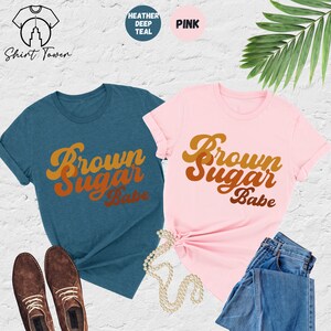 Brown Sugar Babe Shirt, Black Woman Shirt,Black Girl Magic Shirt,Black Queen Shirt,Afro Woman Shirt,Black History Shirt,African American Tee bild 5