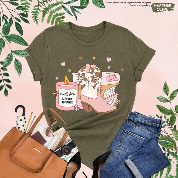 Smells Like Cowboy Romance Shirt, Romance Reader Shirt,Bookish Shirt, Cowboy Romance Shirt, Smut Book shirt, Book Reader Shirt, Reading Tee
