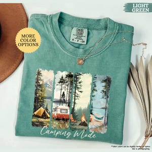 Comfort Colors Camping Mode Shirt, Retro Summer Camp Shirt, Vintage Camping Shirt, Camp Life Shirt, Nature Lover Shirt, Camp Lover Gift