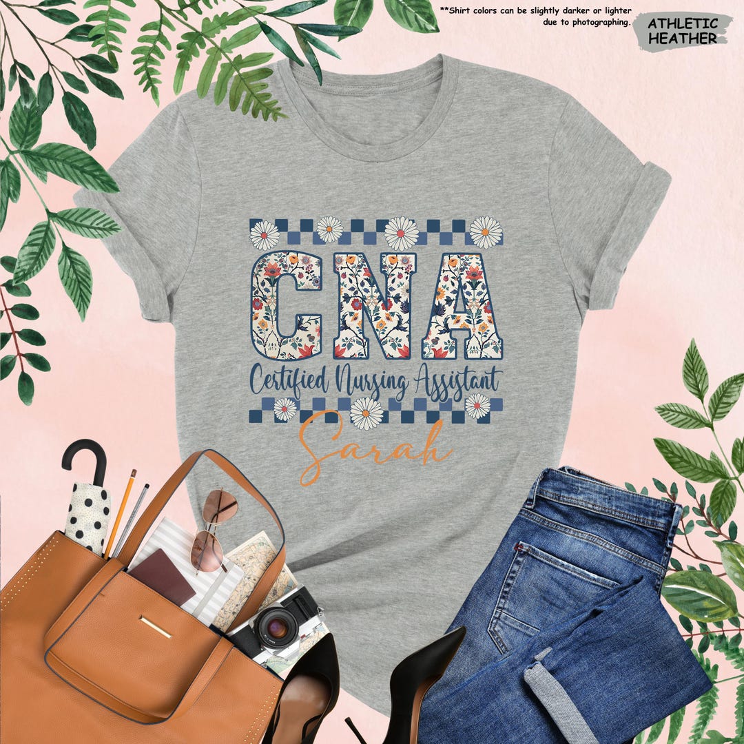 Personalized CNA Shirt, Certified Nursing Assistant Shirt, Custom