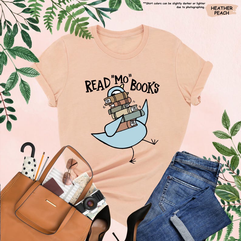 a t - shirt that says read'm'books with a bird on it