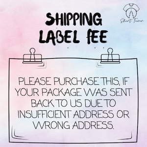 SHIPPING LABEL FEE