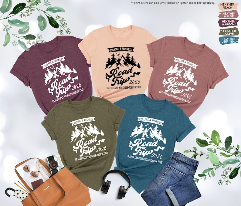 Custom Road Trip Shirt, Road Trip 2026,Family Road Trip Shirt,Girls Road Trip,Travel Shirt,Adventure Shirt,Family Vacation Tee,Traveler Gift image 1