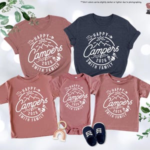 Custom Family Camp Shirt,Happy Campers 2026 Shirt,Family Camping Shirt,Camping Crew,Family Camping Trip,Family Matching Tee,Gift For Campers image 10