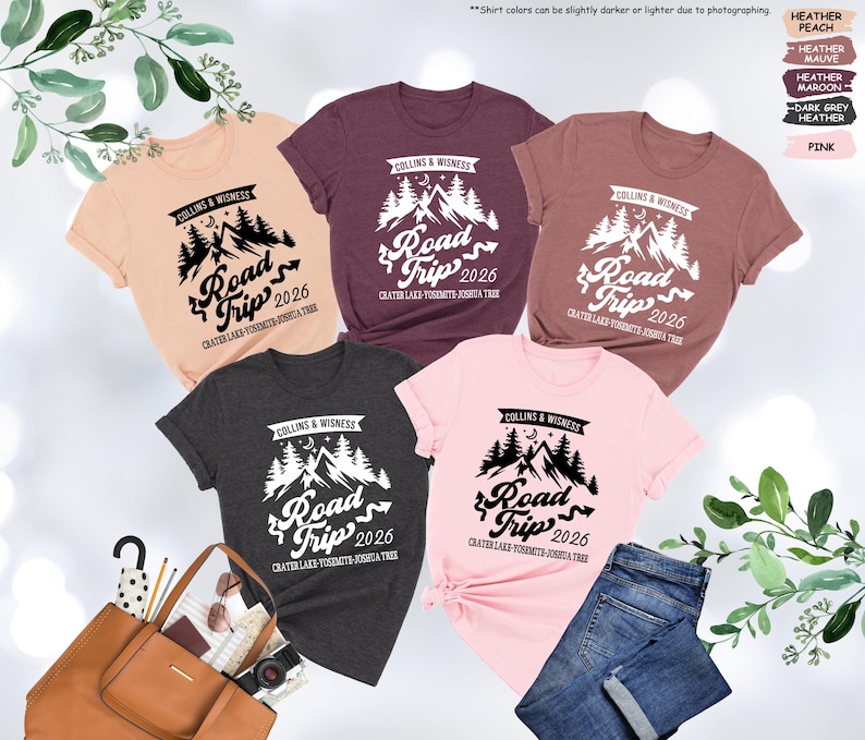 Custom Road Trip Shirt, Road Trip 2026,Family Road Trip Shirt,Girls Road Trip,Travel Shirt,Adventure Shirt,Family Vacation Tee,Traveler Gift image 9