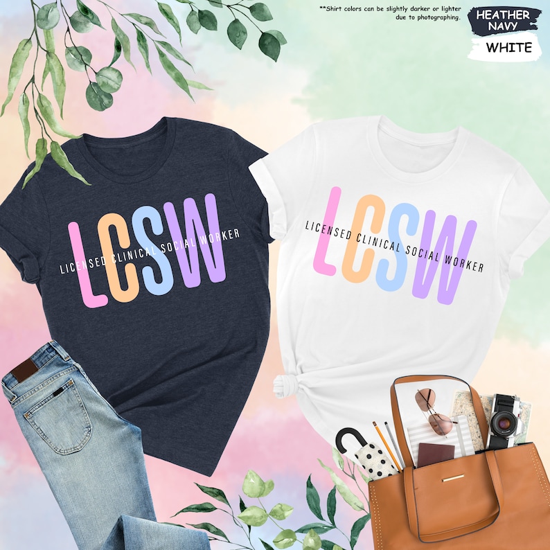 a t - shirt, jeans, purse, and handbag on a colorful background