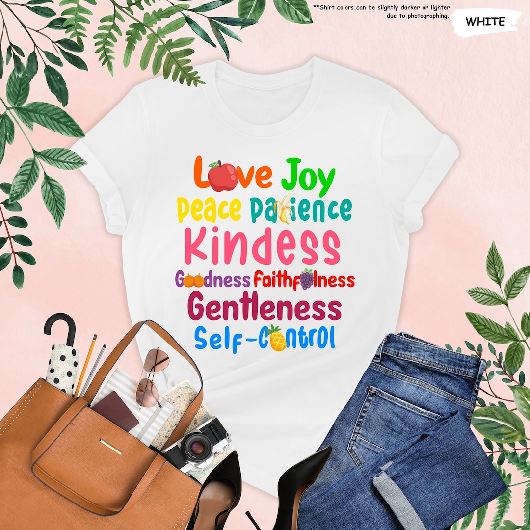 Fruit of the Spirit Shirt, Bible Verse Shirt, Galatians 5:22 Shirt ...
