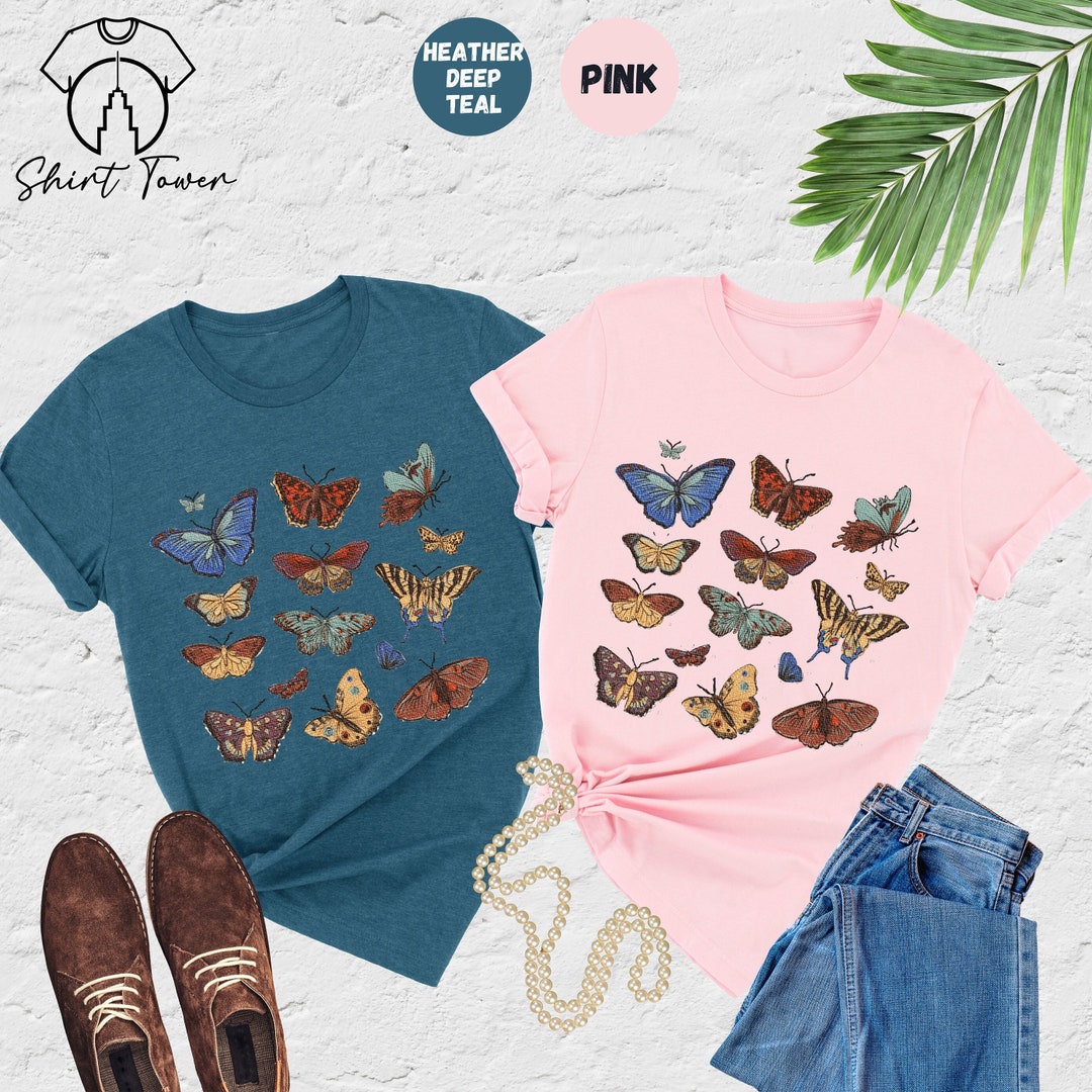Petite Austin Floral Butterfly Button-Front Shirt
