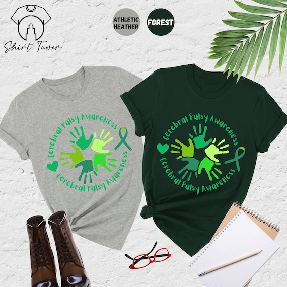Cerebral Palsy Awareness Shirt, Cerebral Palsy Support Shirt, Green Ribbon Shirt, Cerebral Palsy Survivor Shirt, Cerebral Palsy Gifts