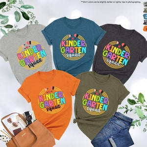 a group of children's t - shirts with the words kinder grati