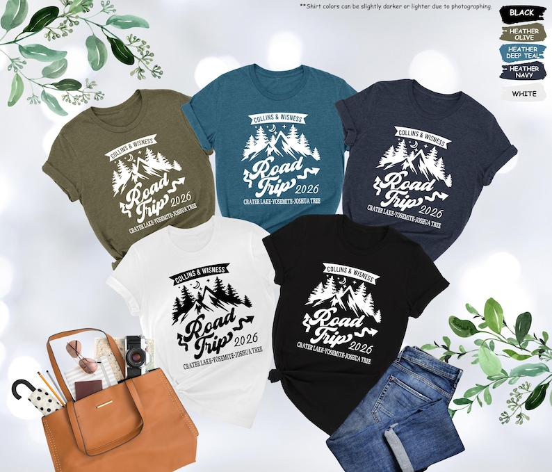 Custom Road Trip Shirt, Road Trip 2026,Family Road Trip Shirt,Girls Road Trip,Travel Shirt,Adventure Shirt,Family Vacation Tee,Traveler Gift image 2