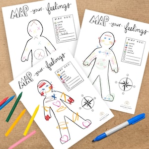 Werkblad Mindfulness Gevoelens in kaart (voor kinderen, tieners en volwassenen!)