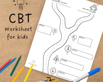 Kids CBT Road Worksheet