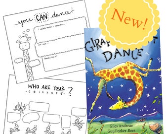 Self Esteem Building Play and Bibliotherapy Worksheet for Kids: Giraffes CAN Dance Edition