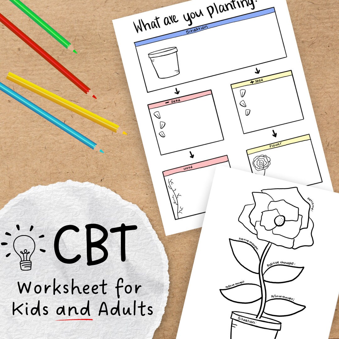 Play and Art Therapy DBT/CBT Worksheet for Kids AND Adults - Etsy