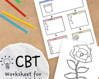 Arkusz ćwiczeń terapii przez zabawę i sztukę DBT/CBT dla dzieci i dorosłych