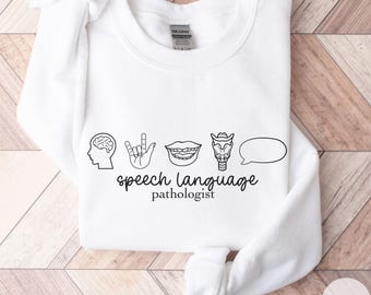 SLP Sweatshirt, Speech Language Pathologist, SLP Crewneck, Gift for SLP, Speech Language Pathology Sweater, Grad Gift