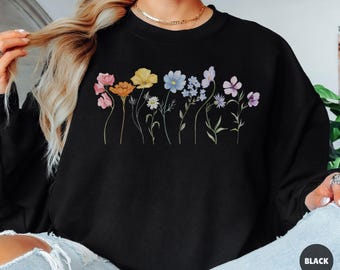 Pride Wildflowers Sweatshirt, Cute Pride Sweater, LGBTQ Sweatshirt, Pride Sweatshirt, Pride Month Sweatshirt, Subtle Pride Sweatshirt