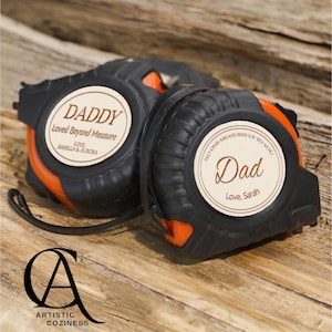 Personalized Tape Measure for Dad, Father&#39;s Day Gift, Engraved Measuring Tape, Gift for Dad, Gift for Parents, Christmas Gifts