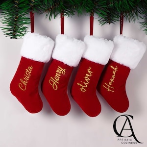 Christmas Tradition Stockings, Custom Family Stockings, Holiday Decor, Personalized Stockings Gift, Xmas Gift, Stockings with Name