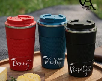 Tazza da caffè per la laurea, regalo di laurea personalizzato, tazza "Classe del 2026", tazza con nome personalizzato, regalo per laureato, regali per studenti, regalo per l'università