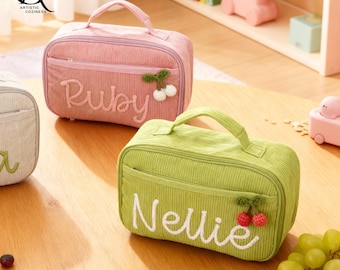 Personalized School Lunch Tote, Insulated Lunch Bag, Back to School Gift, Toddler Lunch Bag, Preschool Lunch Bag, Kids Lunch Bag with Name