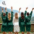 Personalized Bridesmaid Proposal Robes, Wedding Robes, Matching Robes, Womens Robes with Lace, Robes for Women, Gifts for Her, Wedding favor product logo