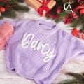 Personalized Kid Sweater, Custom Minimalist Sweater, Toddler Sweatshirt, Embroidered Jumper, Toddlers Christmas, Kid Gifts, Gift for Baby product logo