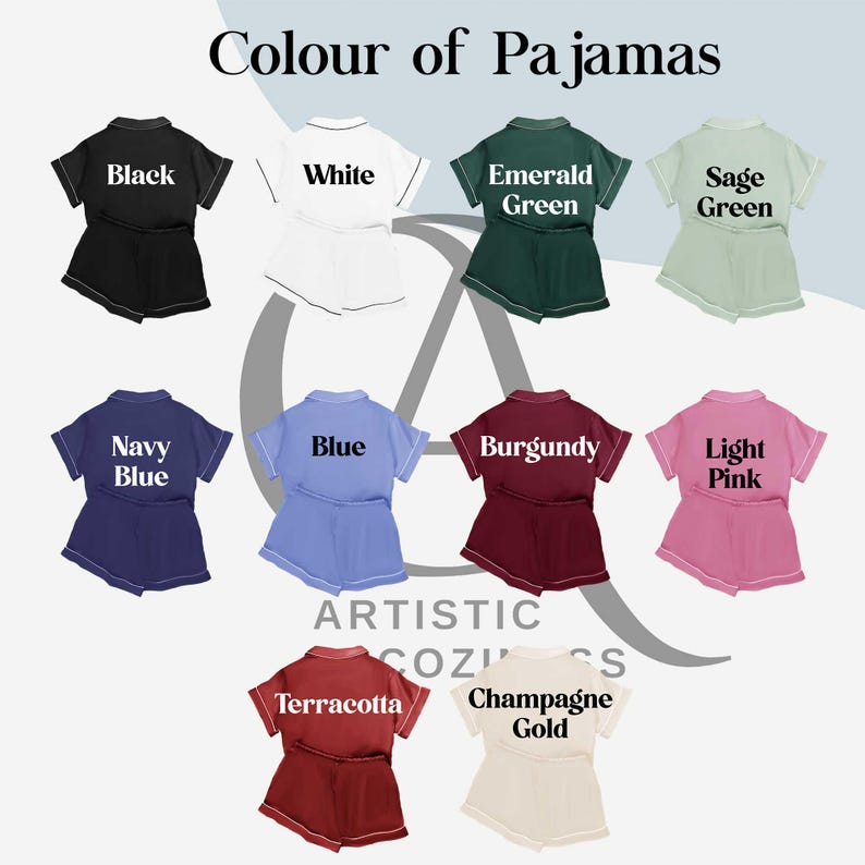 Custom Bridesmaid Proposal Pajamas, Matching Pjs Set, Satin Pajamas
