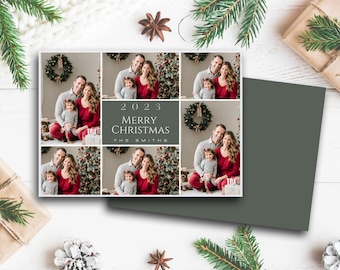 Sjabloon voor fotokerstkaarten