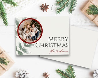 Sjabloon voor fotokerstkaarten