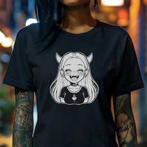 I Heart Kawaii Demons | Anime Unisex t-shirt | Dark Academia Shirt Soft Gothic Clothes