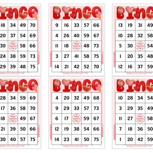 600 tarjetas de bingo con forma de corazón de galletas de San Valentín, edición Sweetheart, perfectas para fiestas y reuniones románticas, paquetes de 1/2/4/6