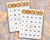 Autumn Leaves Bingo Cards – Fall Party Game (Digital Download)