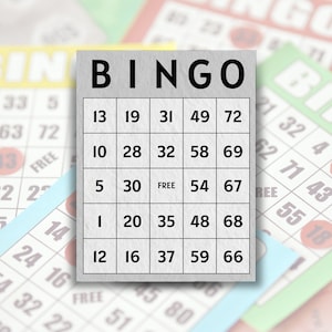 300 einfache Bingo-Karten, vielseitiges Spiel für Partys und Anlässe, wählen Sie 1/2/4/6 Karten pro Paket