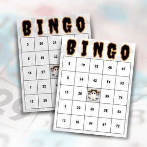 100 Ghost-Themed Digital Bingo Cards - Perfect for Events & Spooky Gatherings - Instant Download Bingo Card