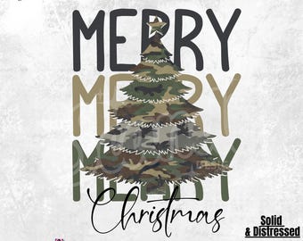 Camo Christmas Tree PNG, Merry Christmas png, Preppy Christmas Tree, Trendy shirt clipart, Xmas Gift, Happy Holiday