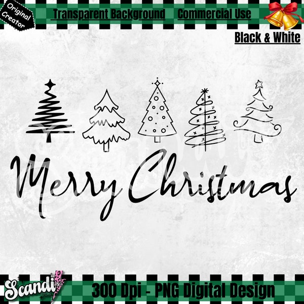 Merry Christmas trees - PNG - Merry Christmas PNG - Minimalistic Christmas - Trees PNG - Holiday Season - Christmas Season - Christmas vibes