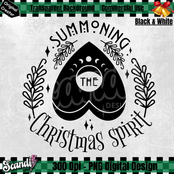 Summoning The Christmas spirit - PNG - Merry Witchmas PNG - Witch Christmas - Creepy Christmas PnG - Gothmas PnG - Spooky Christmas PNG