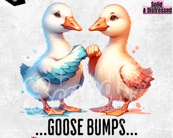 Goosebumps PNG, Goose Bumps Clipart, Aesthetic Png, Cute Png, Trendy Clipart, Retro Geese Png, Goose Bumps Sublimation Design, Wrap File