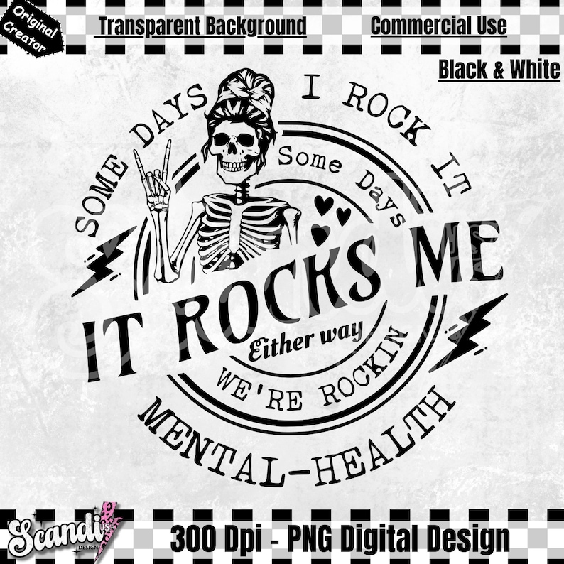Rockin Mental Health PNG - We Rockin PNG - Mental Health - Survivor ...