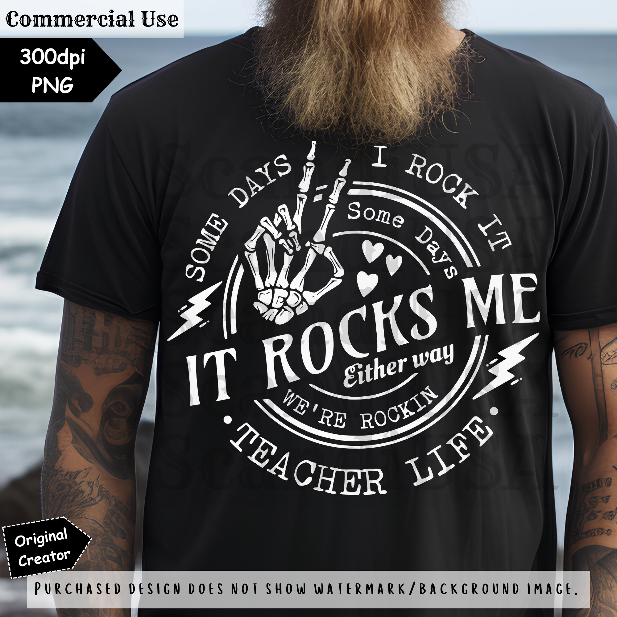 Some Days I Rock It Teacher Life PNG - Teacher PNG, Rockin Teacher Life ...